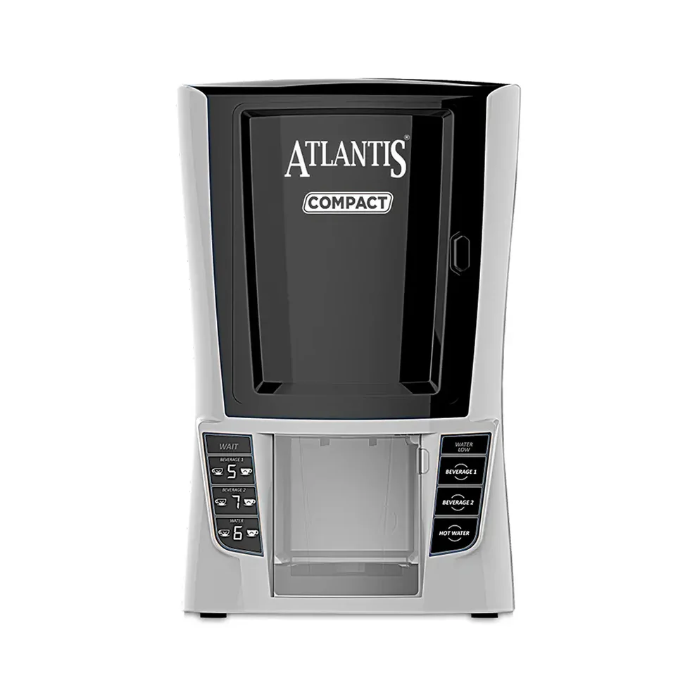 ATLANTIS COMPACT 2-Lane Hot Beverage Dispenser | Perfect for Small Spaces | Energy-Efficient, Cost Effective Solution