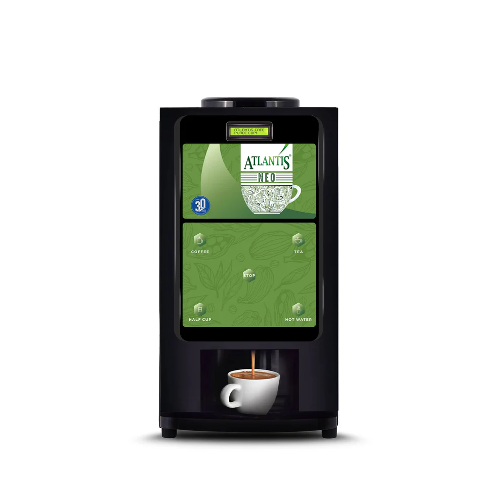 ATLANTIS NEO 2-Lane Tea and Coffee Vending Machine - Dedicated Hot Water