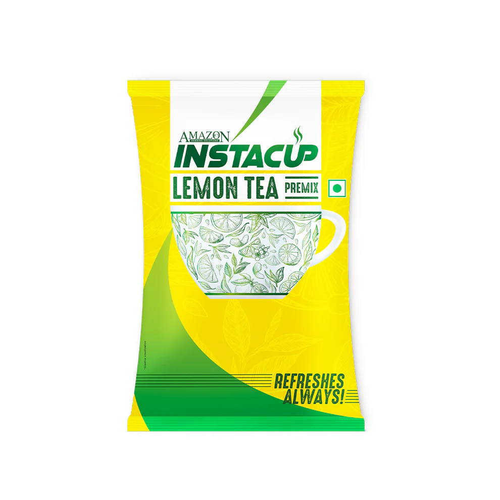 AMAZON Instacup Lemon Tea Premix – Refreshing & Tangy | Instant Hot Drink for Vending Machines – Just Add Water