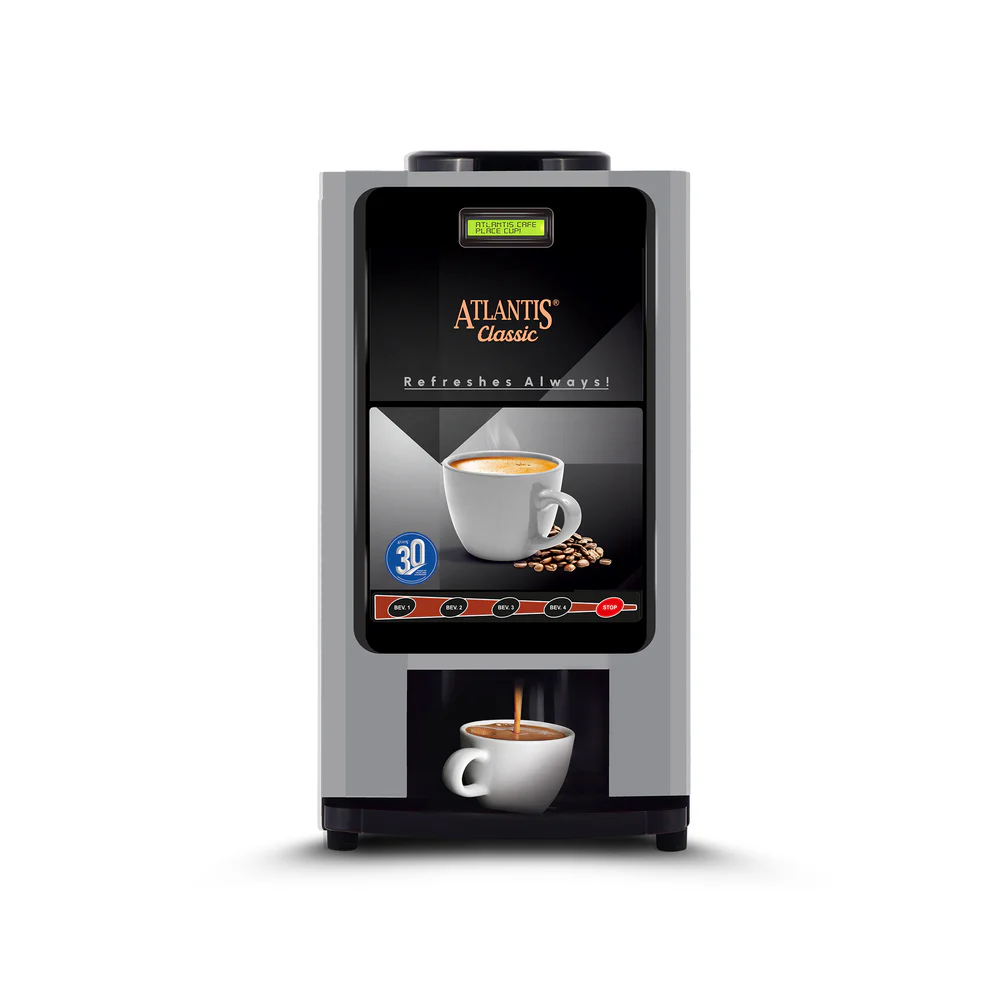 ATLANTIS CLASSIC - 3 Lane Tea and Coffee Vending Machine 3 Ltrs hot Tank
